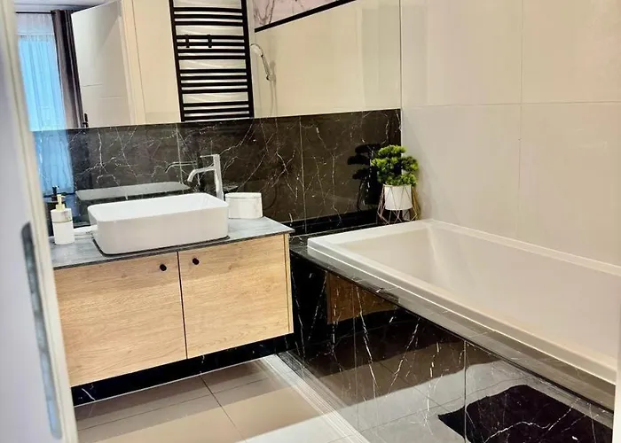 Lägenhet Apartamentysnu, Sloneczny Komfort Ii Z Parkingiem